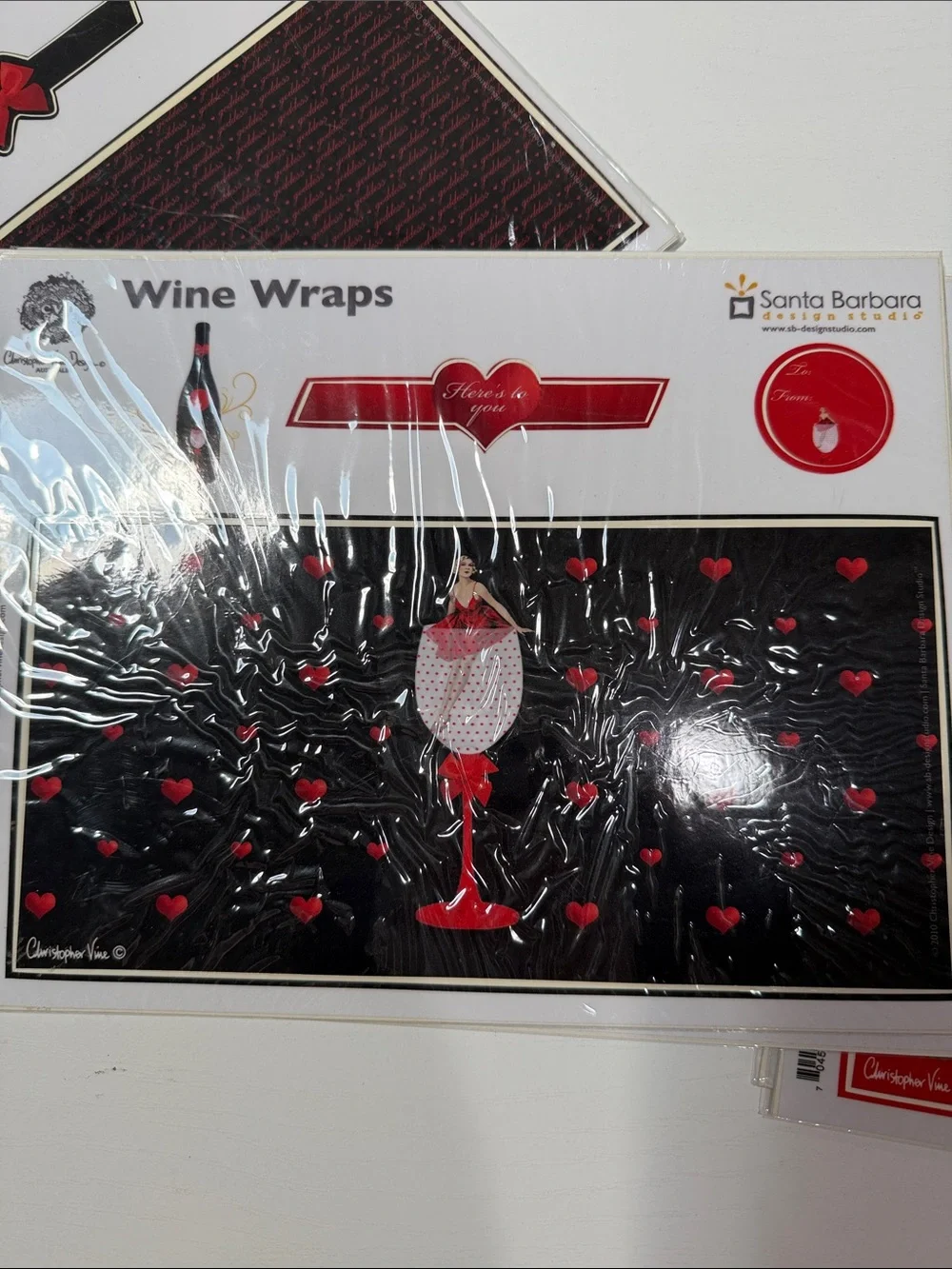 Set of 6 Wine Bottle Wraps – 3 Designs